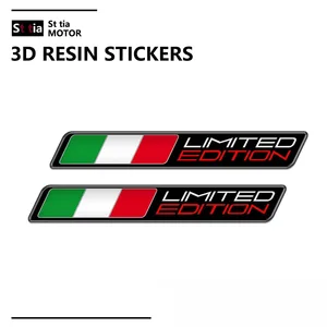 Motocicleta 3D Adesivo Decalque, Bandeira Itália Adesivos, Italia Limited Edition, Capa para Aprilia RS4, RSV4, Ducati Monster 1199, 1299, 1098, 3D 12 principais vendas aprilia rsv decalque - №3
