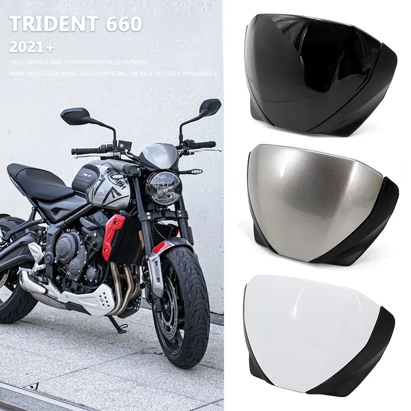 

For Trident 660 TRIDENT660 2021 2022 Front Screen Windscreen Windshield Deflector Flyscreen Fairing Wind Protection