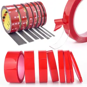 Bant, çift taraflı akrilik şeffaf gri 3 / m, nano bant ağır hizmet tipi, yapışkan, iz bırakmadan, şeffaf ve yapışkan 8 en çok satılan, koli bandı, gri-1 numara