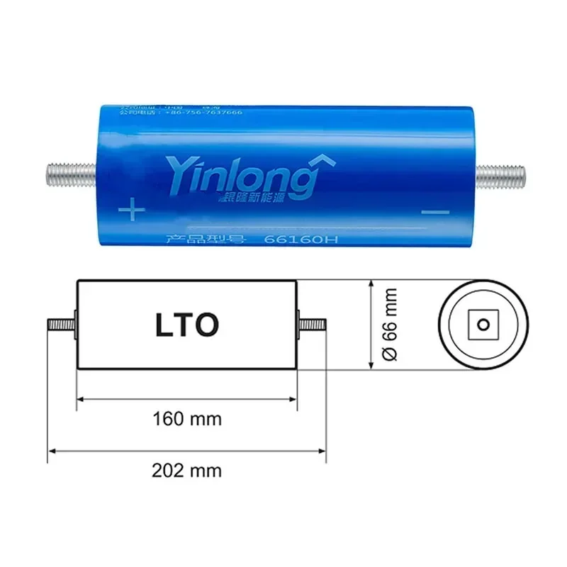 Brand New 6pcs 40AH 35AH 30AH Lithium Titanate Battery LTO 66160 2.3V 10C Discharge Cells for EV Solar System Storage BatteryUPS