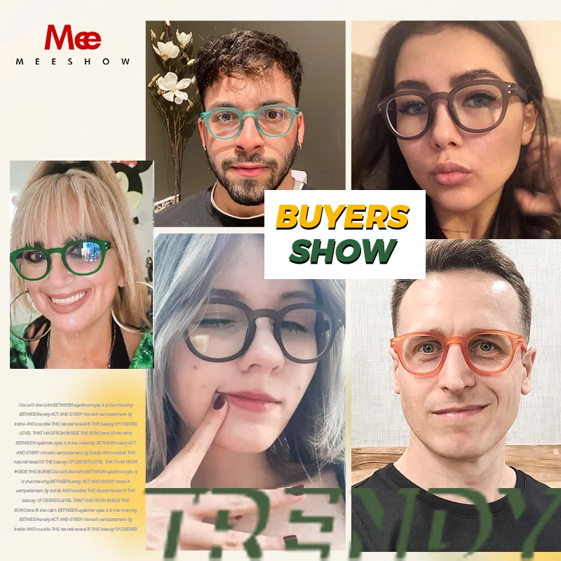 Meeshow Brand Reading Glasses Men\'s Retro Reader Europe Men women presbyopia stylish glasses frame Clear high Quality Flex 1513