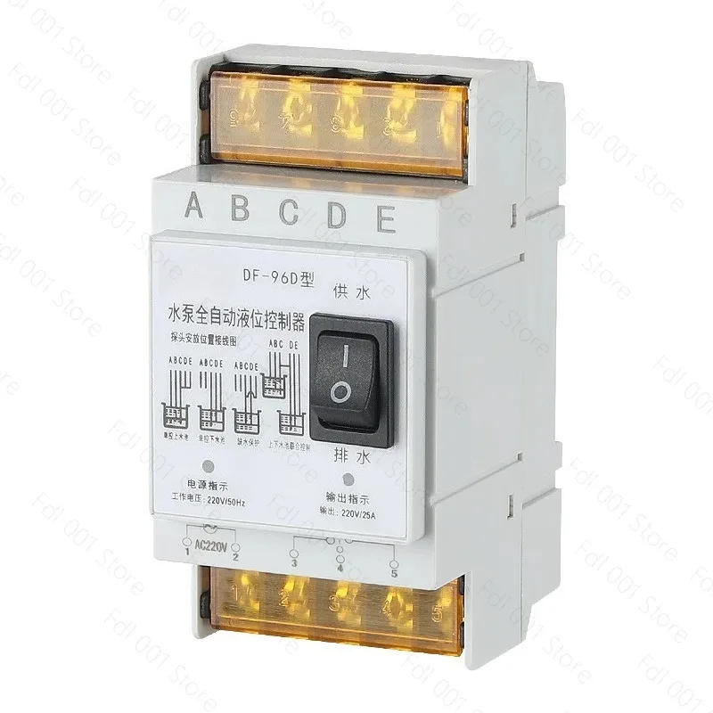 Tank Liquid Level Sensor - Fully Automatic Water Level Controller Switch for Water Pump Protection