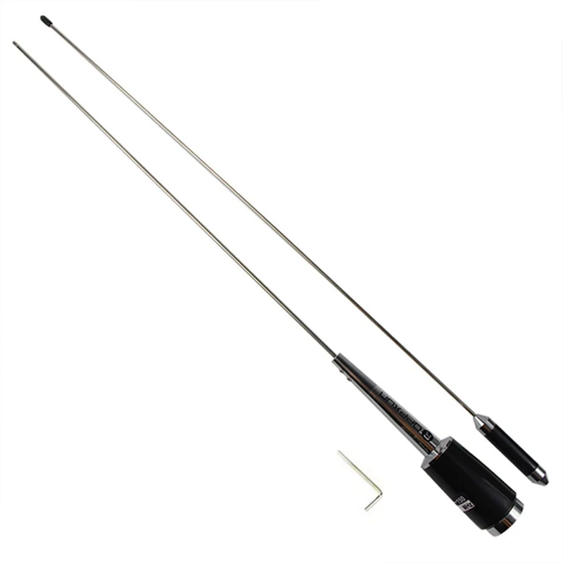 2X dettagli del nuovo argento UHF 400-470 Mhz 200W 5.5Db SL-16 PL-259 Antenna autoradio Mobile