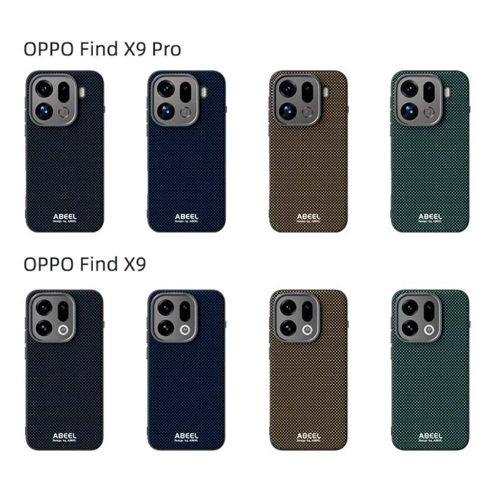 Texture Business Smooth-Touch Relief Wireless Charge Case für Oppo Find X9 Pro X8/S Ultra Reno 14Pro Legierung Objektiv stoßfeste Abdeckung