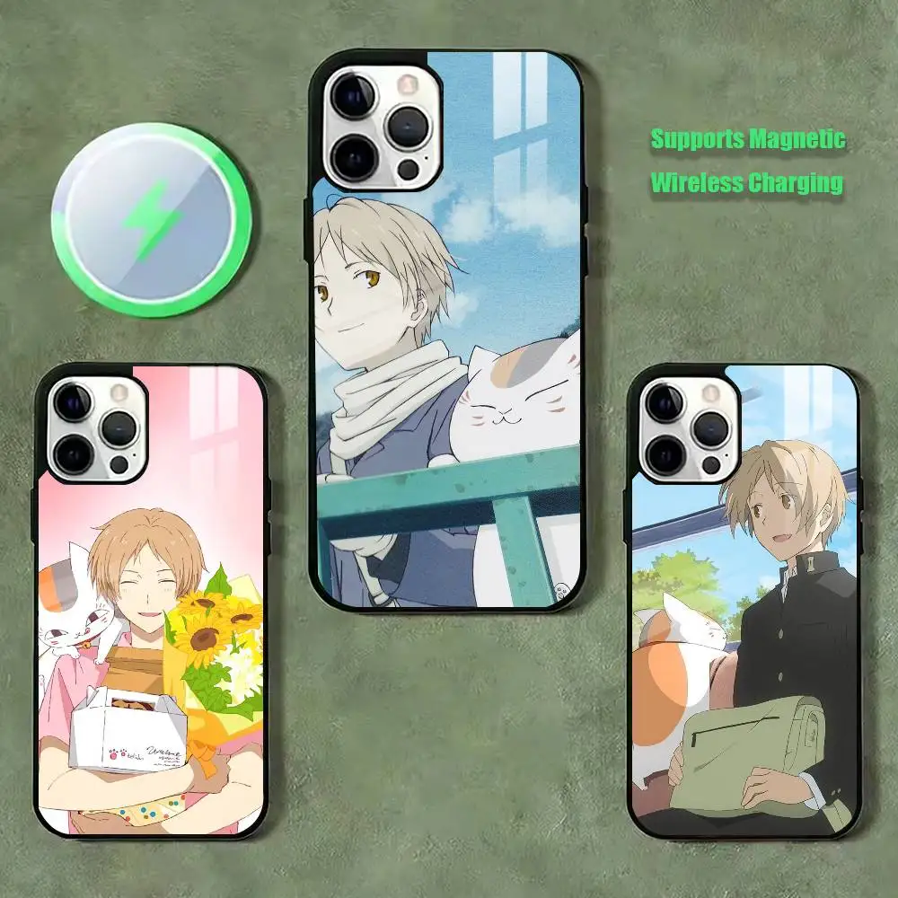 

Natsume Book of Friends Takashi Phone Case For iPhone17,16,15,14,13,12,11 Plus,Pro Allows magnetic wireless charging
