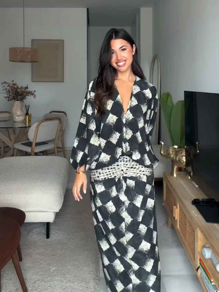 Aurelia Plaid Elegance Dress S51c0d0640bd14a73bdb466dd90309f3aU