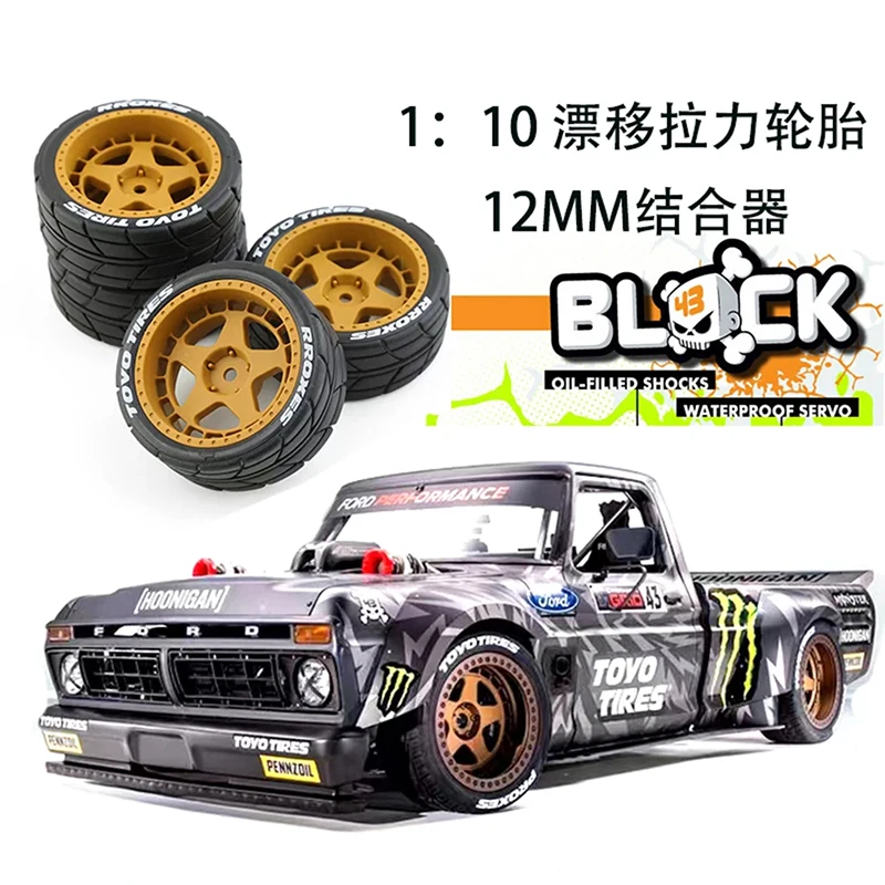 

4Pcs 1/10 RC Racing Car Tires On Road Tyre Wheel for Tamiya TT01 TT02 XV01 TA06 PTG-2 HPI WR8 HSP /10 RC Car Upgrades Parts