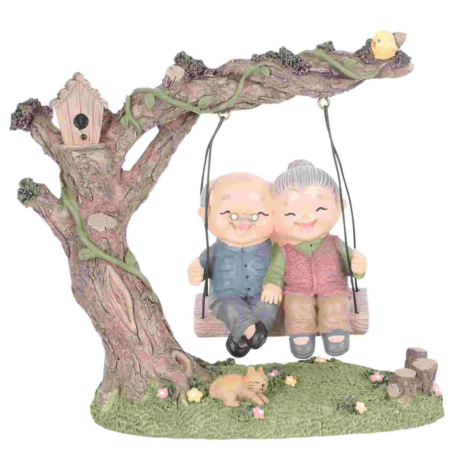 Wedding Elder Lovers The Gift Ornament Car Christmas Decorations Resin Gifts for Grandpa