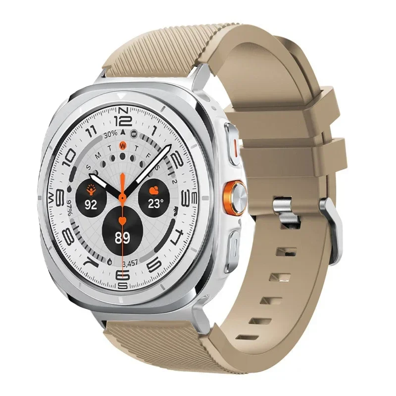 sports soft Silicone Strap For Samsung Galaxy Watch Ultra 2025 47mm breathable band For Samsung Watch 8 40mm 44mm 8 Classic 46mm