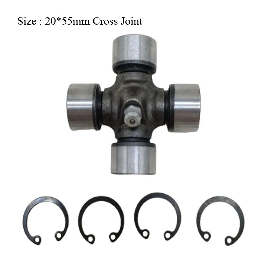 B274 Joint Cross Shaft Size 20*55mm U-Joint Kit Cross Bearing Driveshafts Bearings 20x55mm Universal