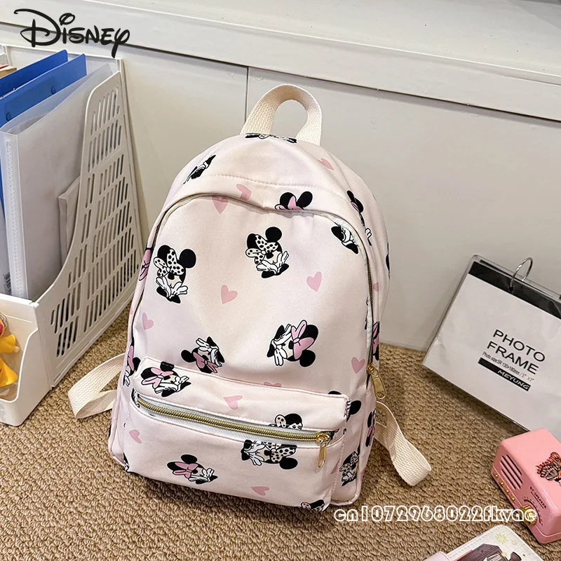 Minnie 2025 New Student Backpack Fashion High Quality Women's Travel Backpack Cartoon Versatile Large Capacity Women's Backpack