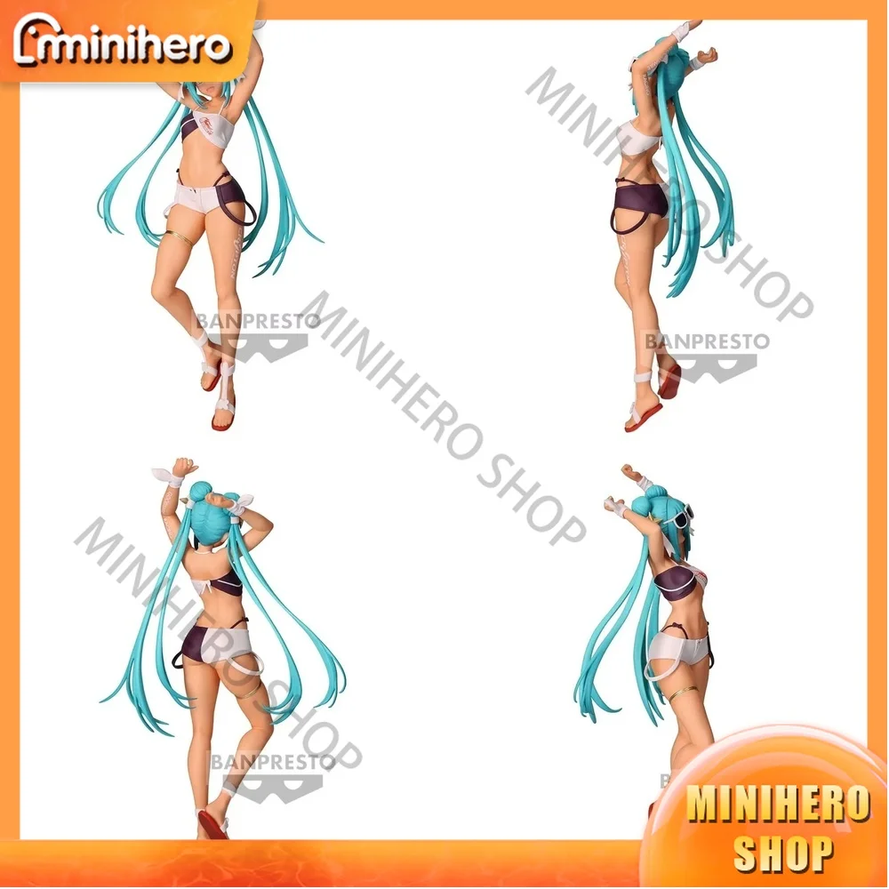 在庫あり-20cm-pvc製-ボーカロイド-初音ミク-レーシングミク-2023-トロピカルエディション-アクションフィギュア-モデル-コレクタブルドール-バンプレスト製