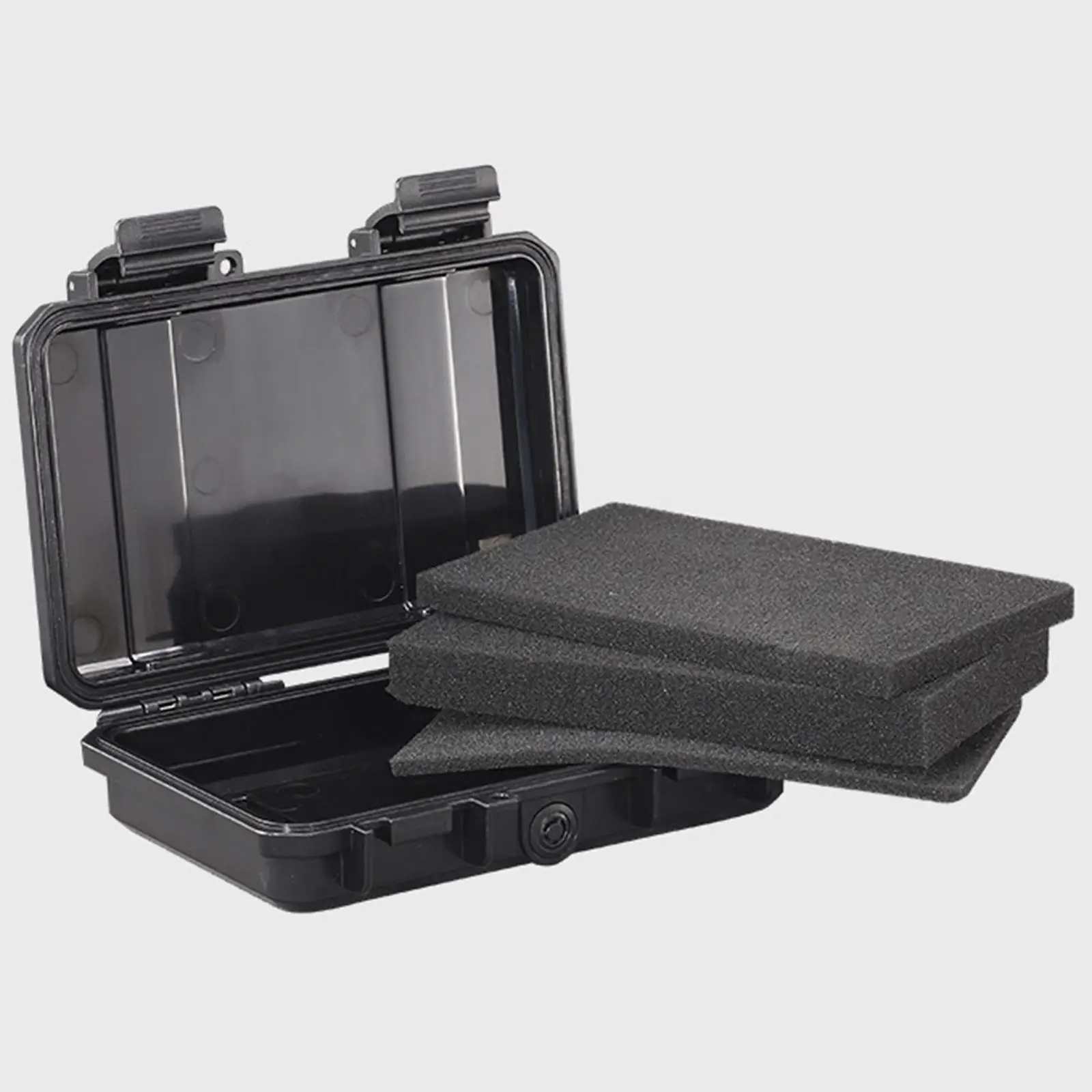 

Hard Case with Sponge Pad Compact Tool Box Storage Box for Electronics Travel Camera Equipment Outdoor