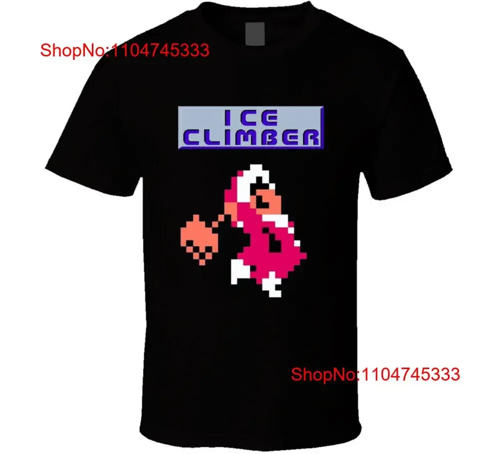 Camiseta de videojuego Nes Ice Climber, ropa informal de diseñador de moda, lavada, estirada, transpirable, vintage