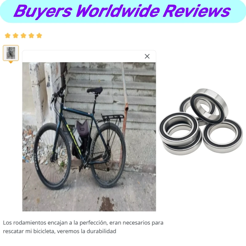 6803RS Fahrradlager 17x26x5mm ABEC-7 Dünnwandiges Rillenkugellager 6803 2RS für Vorder- und Hinterradnaben, Drehpunkt-Reparatur – Detail 7