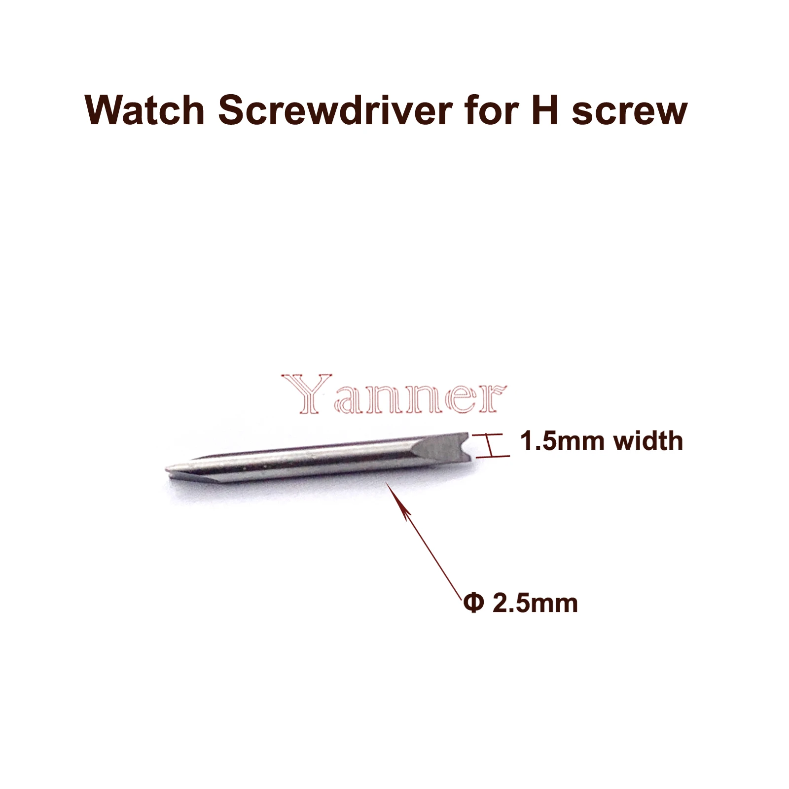 Śrubokręt do zegarka do śruby H Hublot Narzędzie do naprawy paska paska z ramką zegarka - ostrze z podwójną główką
