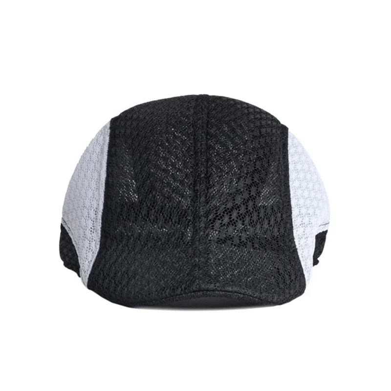 TOHUIYAN Summer Mesh Hats for Men Breathable Boina Masculina Newsboy Caps Outdoor Sun Protection Beret Hat Women Street Flat Cap