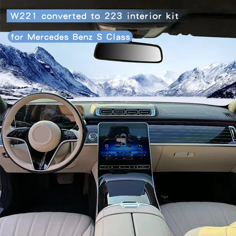 Modification Accessories W221 Upgrade to W223 Luxury Car Parts Interior Body Kit for S-class Auto Accessories