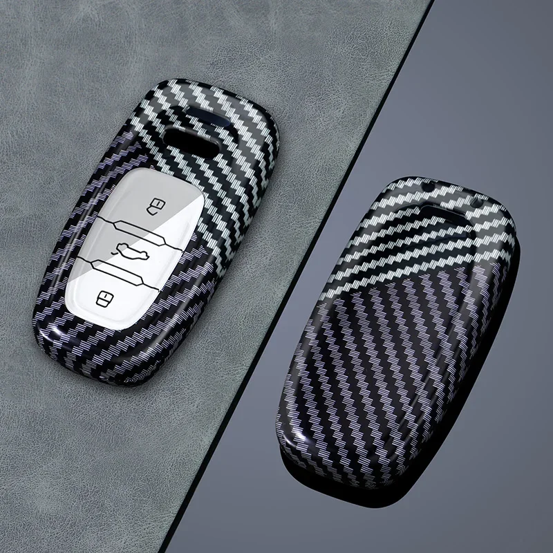 

New ABS Car Key Case Cover For Audi A1 A3 A4 A5 A6 A7 A8 Quattro Q3 Q5 Q7 S4 S5 S6 S7 S8 R8 TT Key Shell Protection Accessories