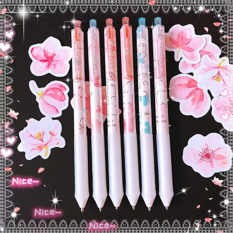 

kawaii stationery Aesthetic stationery school supplies school useful drawing automatic pencil Cherry Blossoms mechanical pencil