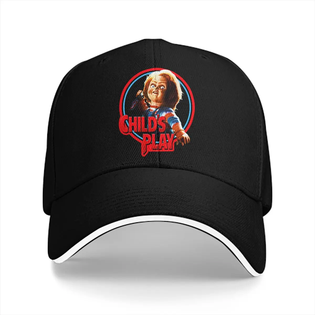 

Classic Baseball Cap Men Hats Women Visor Protection Snapback Child's Play Chucky Horror Film Caps