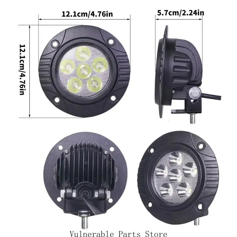 Picture 7: 12V Superbright 18W Car White / Yellow LED Driving Work Light