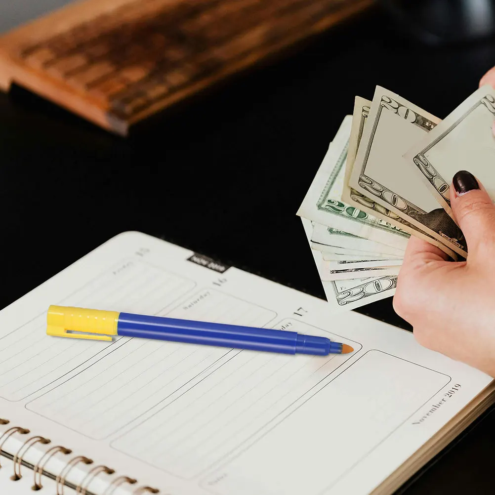 

Counterfeit Money Checker Pen Set 5pcs Reliable Cash Marker for Detecting Fake Notes on the Go
