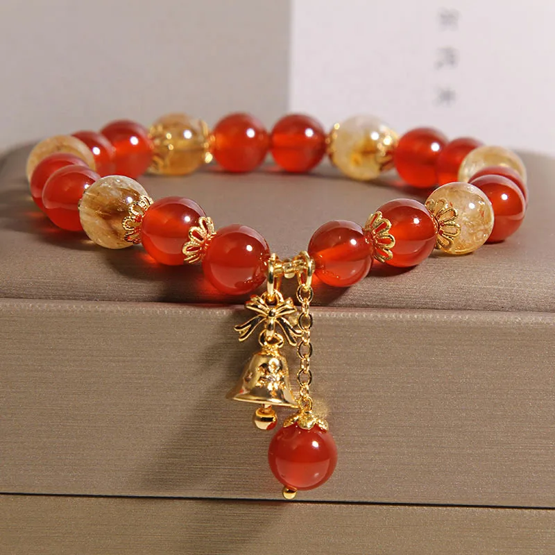 

New Chinese agate bracelet women's light luxury