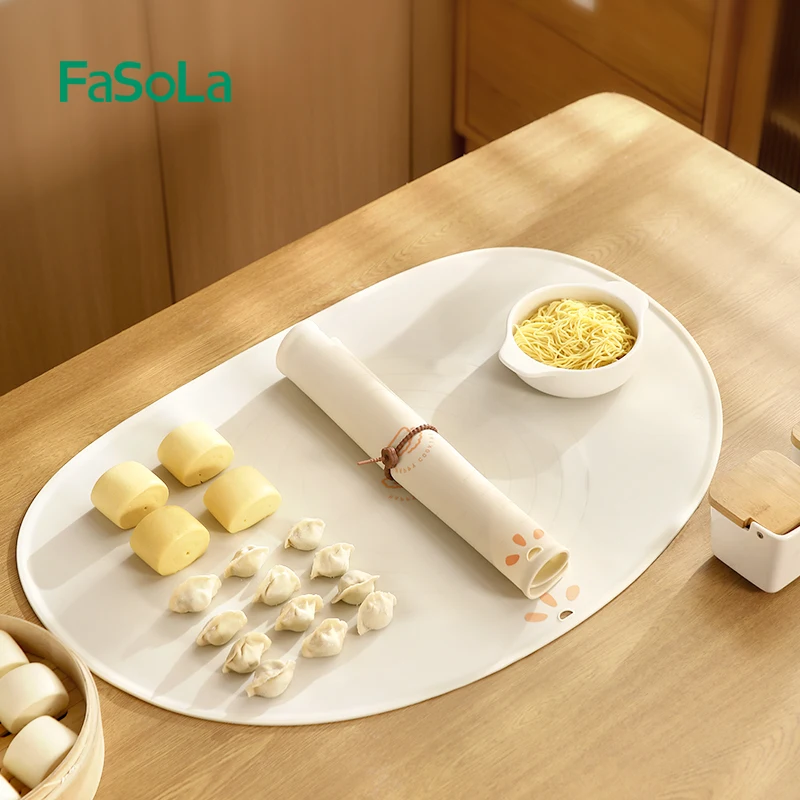 FaSoLa Silicone Baking Mat for Pastry Rolling Dough BPA Free Non Stick Sheet Mat Counter Non-slip Dough Rolling Mat