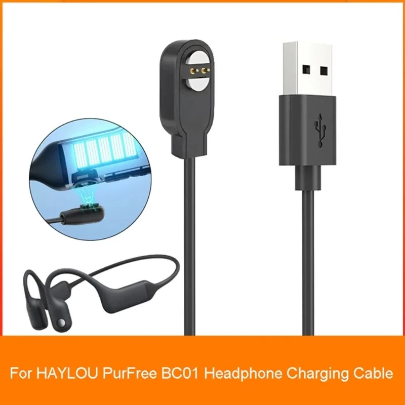 

Portable Power Adapter Dock Bracket Cord Compatible For HAYLOU PurFree BC01 Headphone USB Charging Cable Stand
