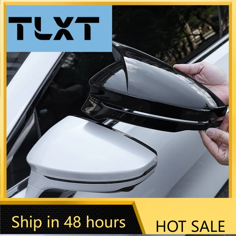 

Для Geely Galaxy E8 2024 2025 автомобильное зеркало заднего вида с рогом быка, защитный чехол для зеркала заднего вида, декоративная крышка, автоаксессуары