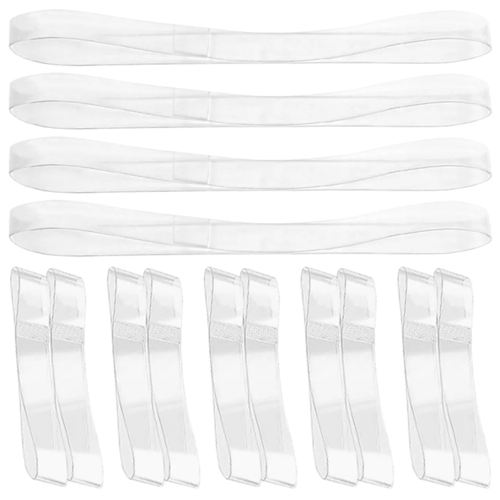 20 Pcs Transparent Shoelaces Tap Belt Women Strap Clear Ankle Straps Replaceable Wrinkle Man