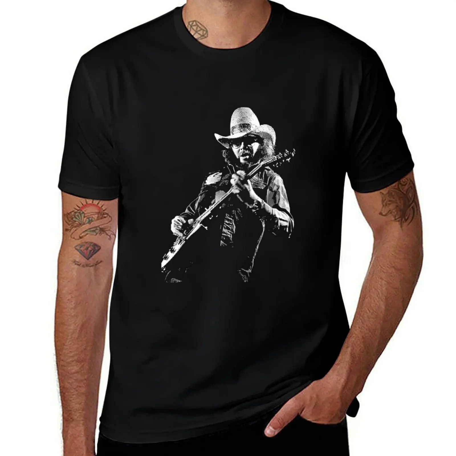 

Graphic Hank Jr Tees Arts Williams Country Music Legend Gift T-Shirt Novelty Print Casual Tee Shirt