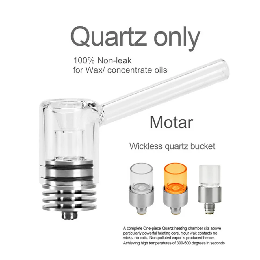 Longmada Motar Wax Atomizer Chamber Quartz Coil Glass Tank 510 Box Mod Herbal Vaporizer Kit replacement coil - gallery image 2