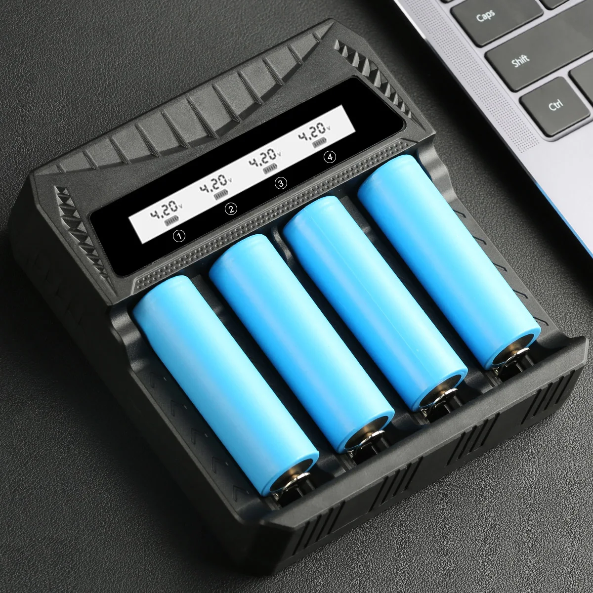 18650 Battery Charger 1/2/4 Slots Dual 18650 Charging 3.7V Rechargeable Lithium Battery USB Charger For 26650 21700 16340 14500