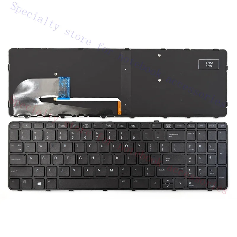 New For HP Zbook 15u G3 G4 EliteBook 850 G3 G4 755 G3 G4 Laptop Keyboard US Backlit NO Point Stick 836623-001