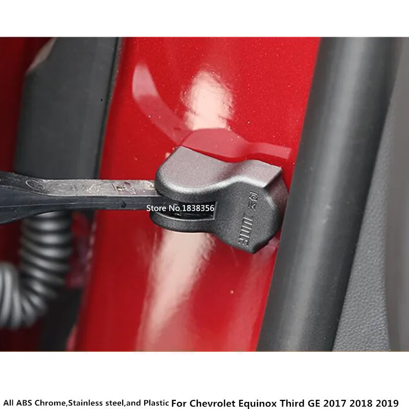 For Chevrolet Equinox Third GE 2017 2018 2019 2020 Car Anti Rust Water Proof Plastic Door Lock Key Keys Buckle Limit Device Trim