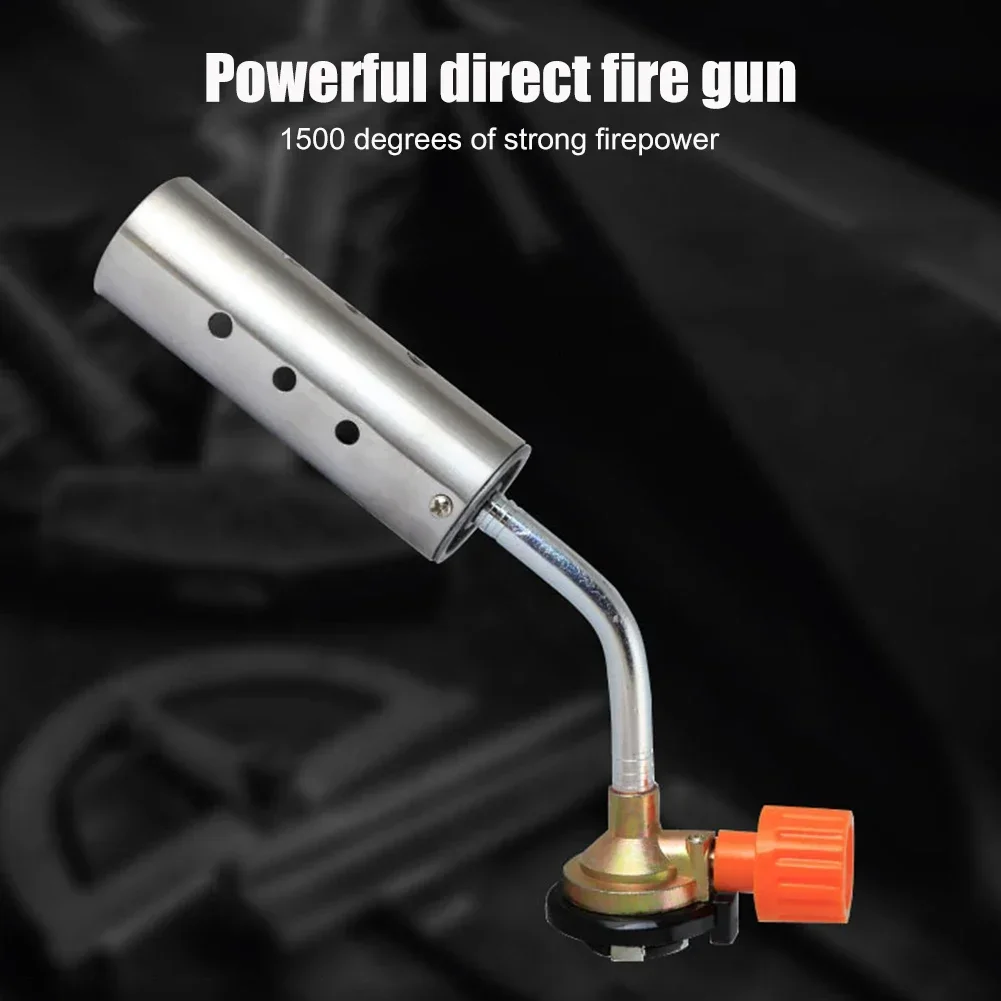 Imagem -03 - Metal Soldagem Tocha Pistola de Chama Queimador de Butano Camping ao ar Livre Isqueiro Lança-chamas Equipamento de Ignição de Aquecimento Queimador a Gás