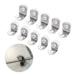 12 Pcs 5mm Shelves Separat Fixed Cabinet Cupboard Glass Bracket Supporter Holder Silver Shelf Brackets Support Studs Pegs Steel