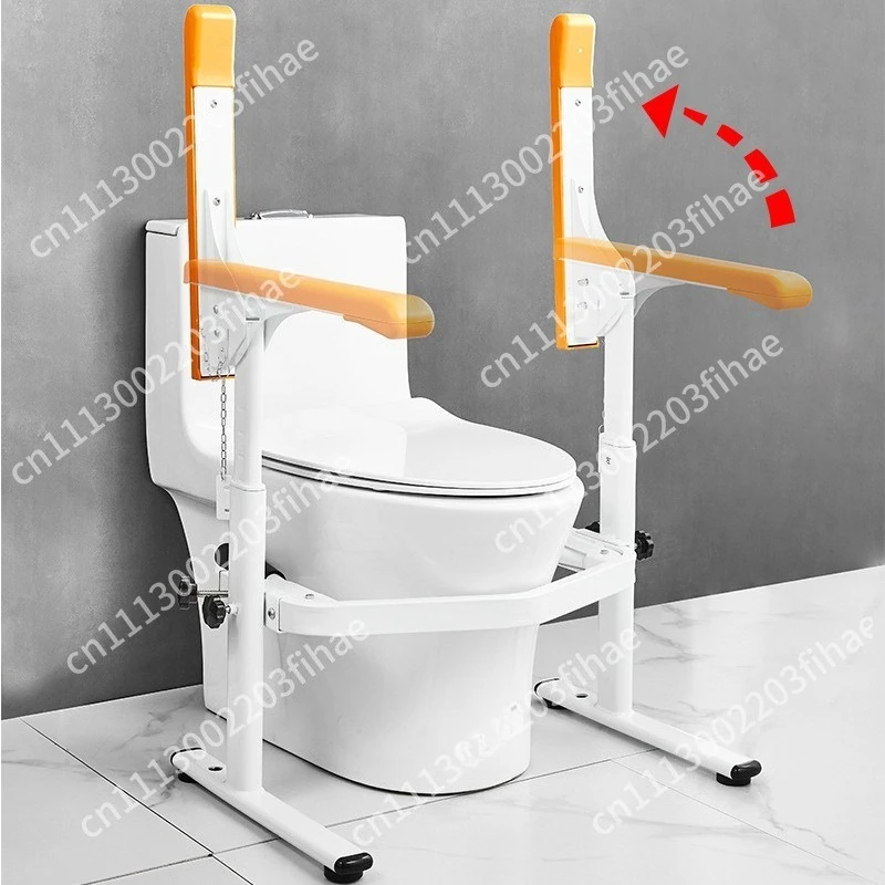 Japanese-style barrier-free toilet handrail for the elderly and disabled toilet stand-up aid folding toilet holder