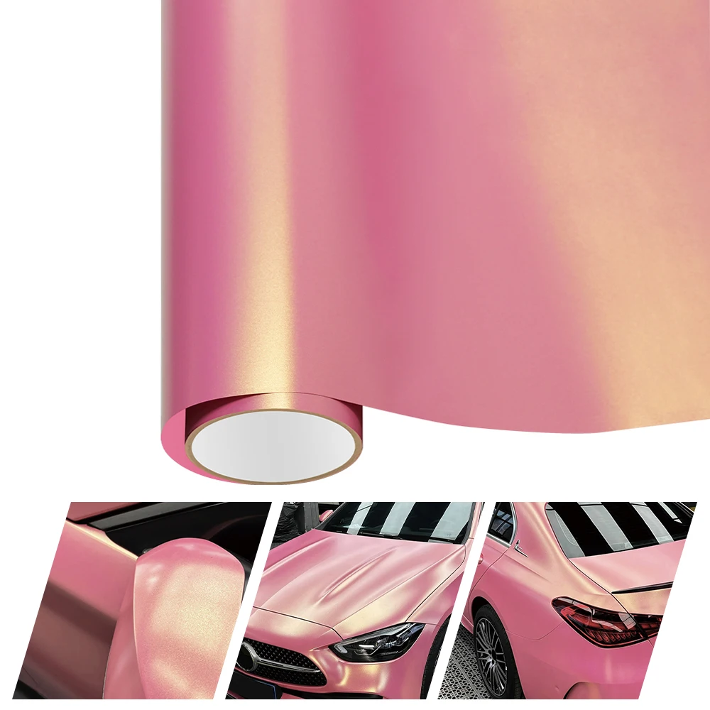 

Car Stickers Matte Diamond Gold Pink Auto Body Wrap Vinyl Covering Film PET Waterproof Decal for Motorcycle Car Accessories