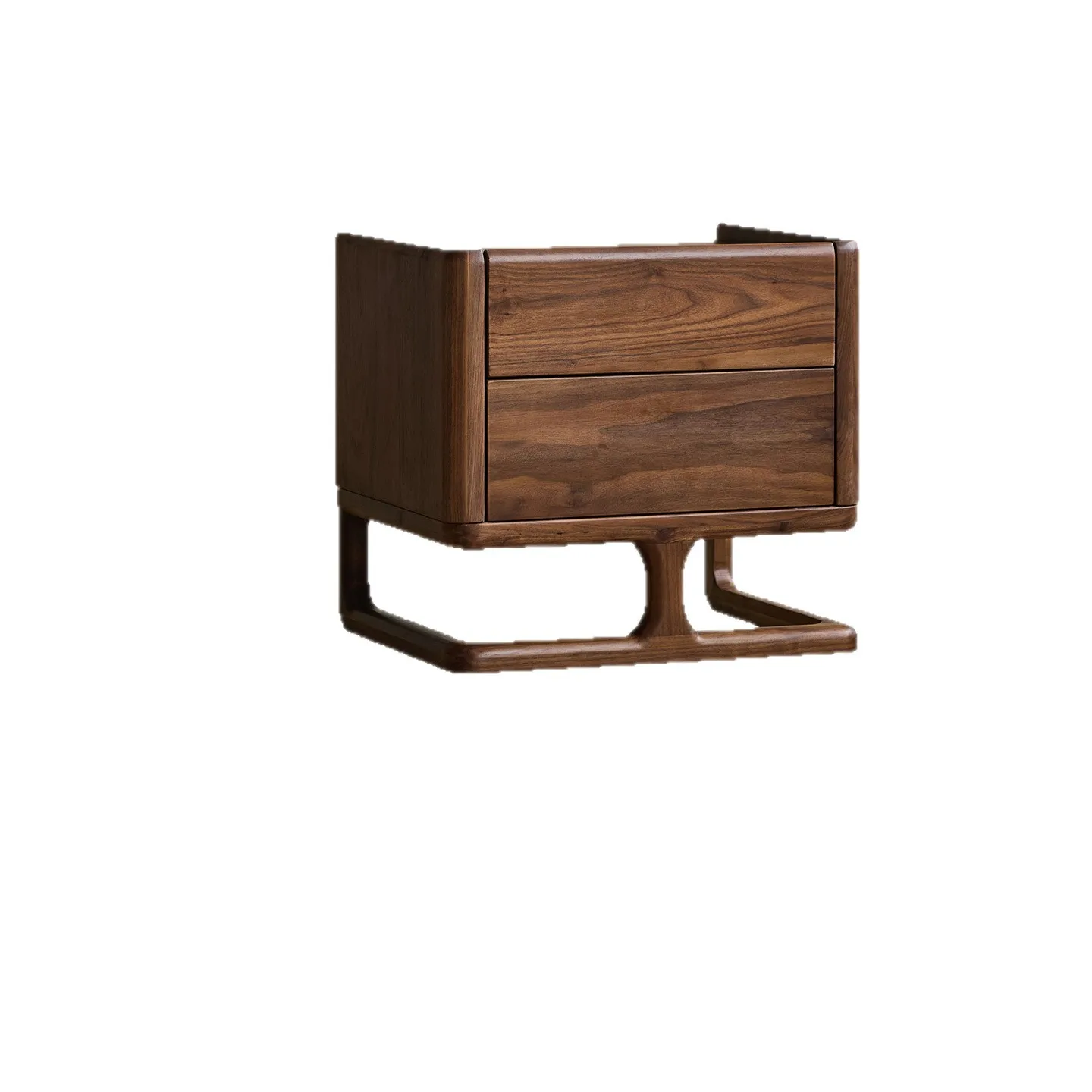 

#Nordic Light Luxury Solid Wood Bedroom Nightstand with Storage Cabinet-Multifunctional Modern Design