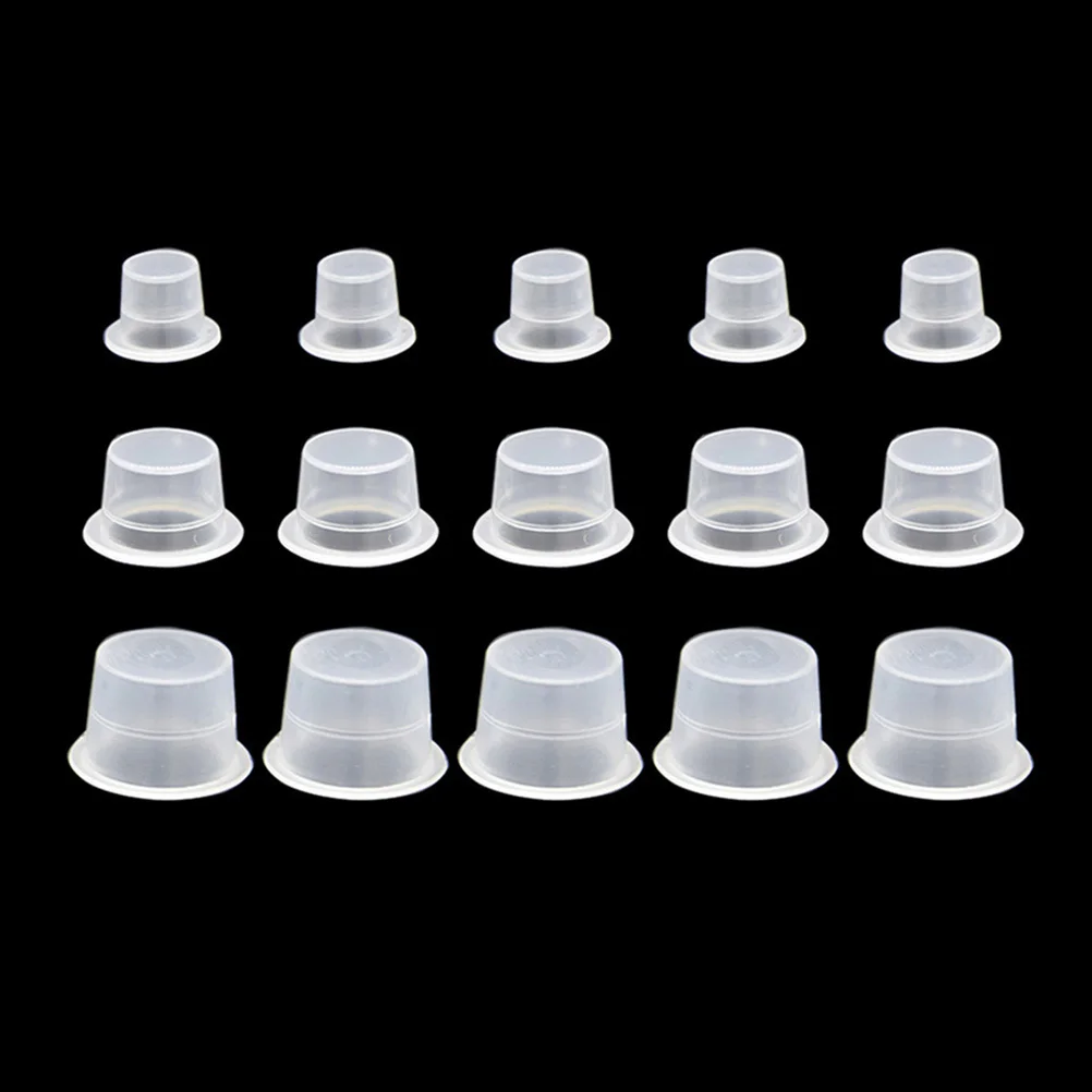 

200Pcs Ink Cups Clear Plastic Pigment Cups for Tattoo Eyebrow Embroidery Pigment Kits Professional Supplies Supplies