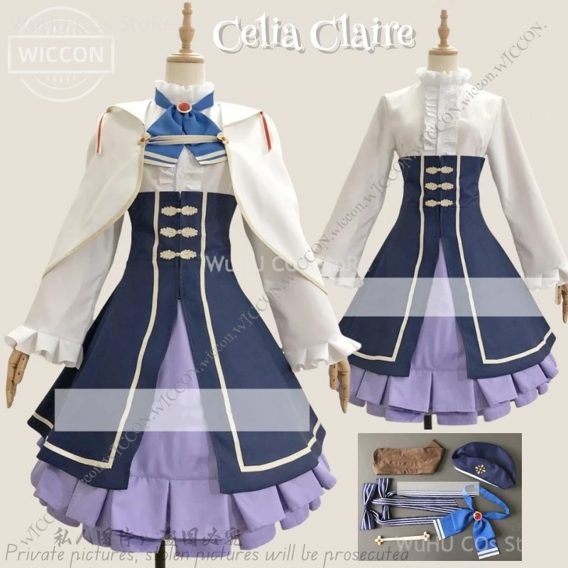 Celia Claire Seirei Gensouki: Spirit Chronicles Anime Cosplay Halloween Costume Party Celia Claire Comic-Con Fancy Kawaii Wig