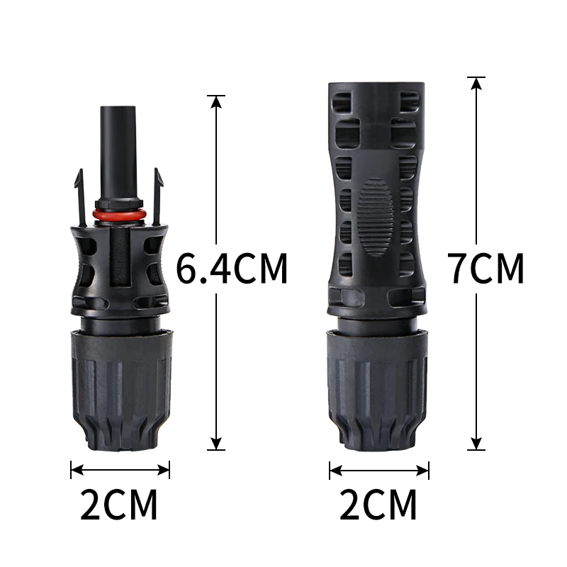 Wholesale XIONGISOLAR 100/40/20/10 PCS ip67 1500V 30A DC Conenctors solar connector PV Connector for 2.5/4/6mm2 Cable