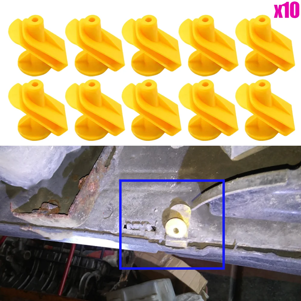 10pcs New For Mercedes-Benz Smart Fortwo 450 451 Auto Yellow Engine Undertray Underbody Shield Clip Guard Plate Clip A0019913970