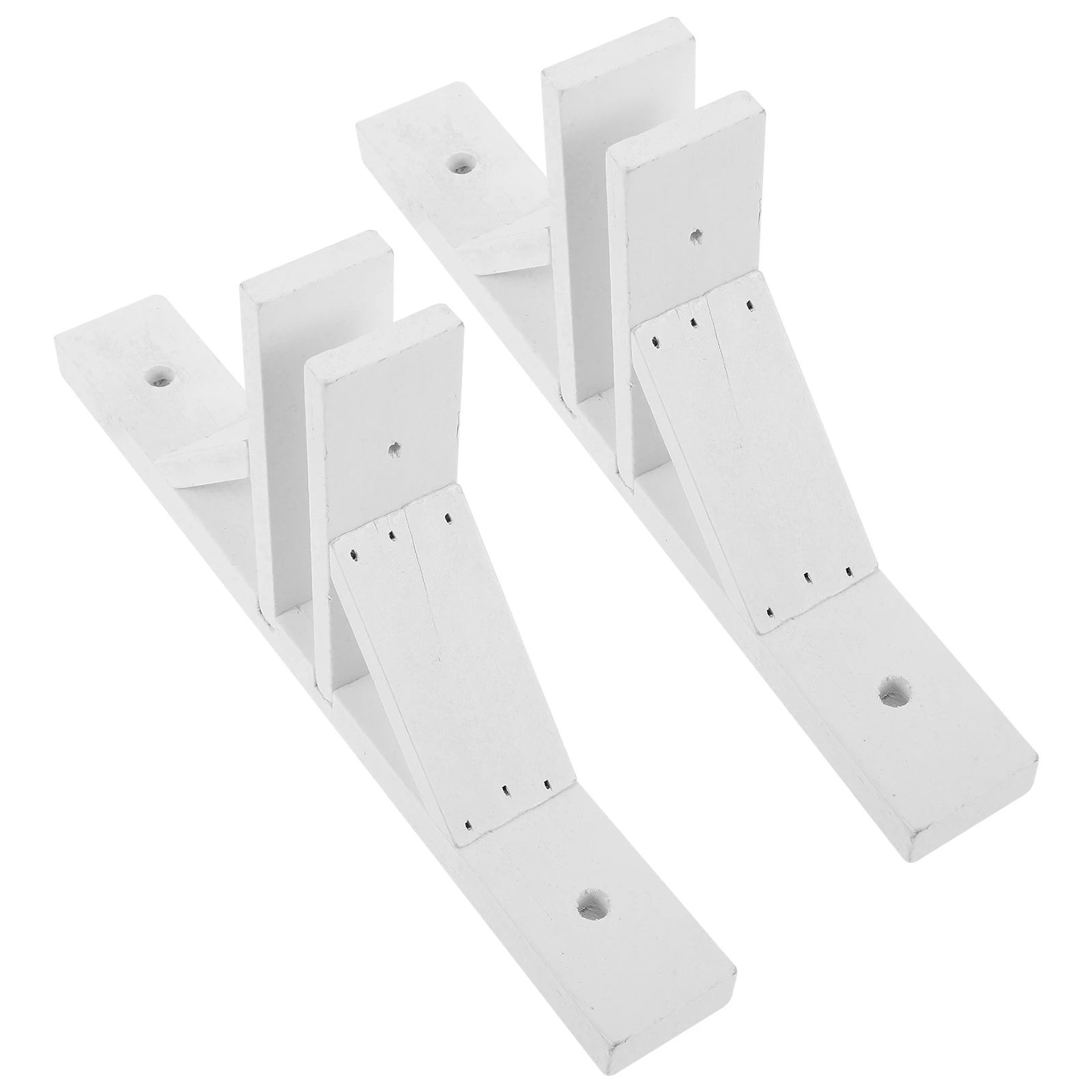 

2 Pcs Fence Base Kit for Small Wooden Fences Privacy Feet Support Solid Wood Garden Decor Plastic Reusable Base