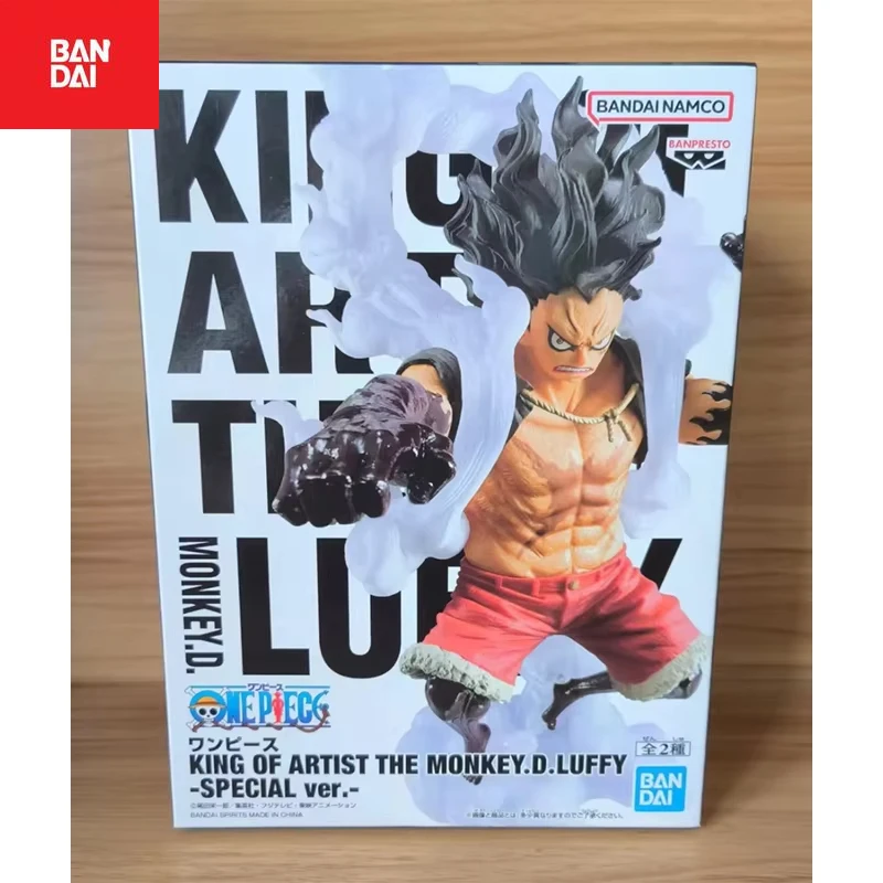 Original Bandai Banpresto One Piece Monkey D. Ruffy Figur Modell Anime Gear 4. Wano Country Boundman Snakeman Echtes Puppenspielzeug