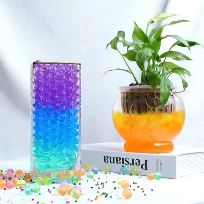 Big Crystal Soil Mud Hydrogel Gel Kids Children Toy Water Beads Growing Up Water Balls Wedding Home Decor