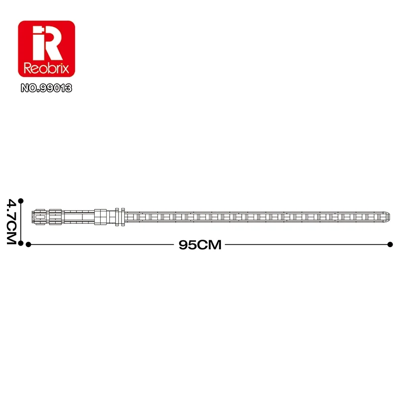 Creative Famous Model White Lightsaber 606pcs Building Block Model for Collectors Kids Christmas Gift